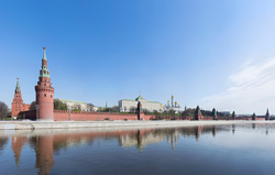 cities;city;urban;building;architecture;cityscape;Moscow;Europe;tourism;day;kremlin;color;spring;cityscape;river;water;beautiful;landscape;reflection;blue;red;Russia;travel;center;capital;exterior